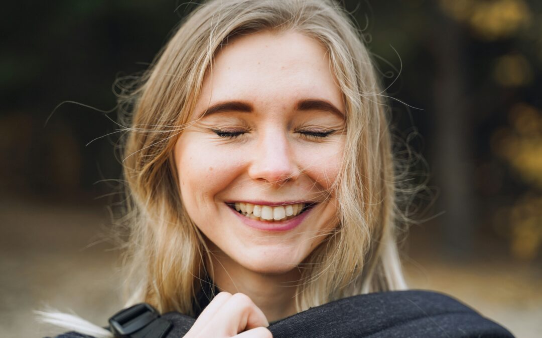 lachende Frau